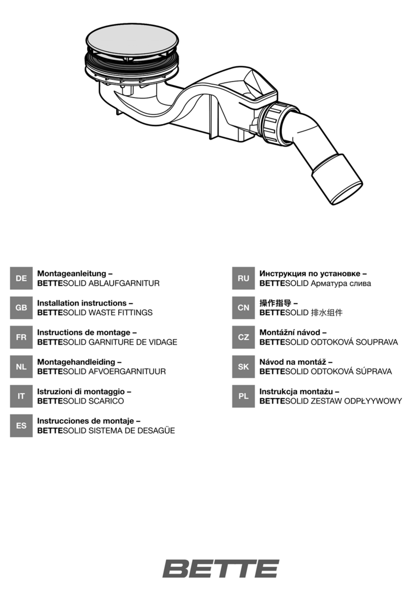 BETTE BetteSolid User manual