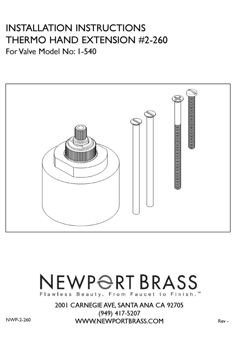 Newport Brass 2-260 installation instructions