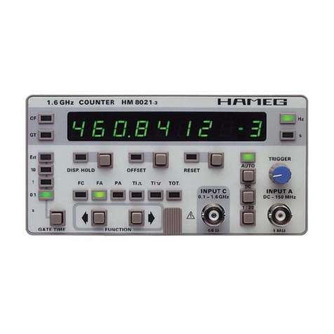 Hameg HM 8021-3 manual