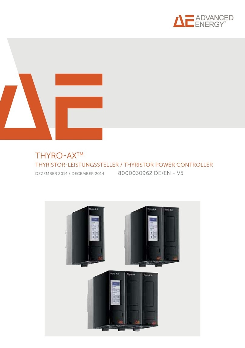 Advanced Energy THYRO-AX User manual