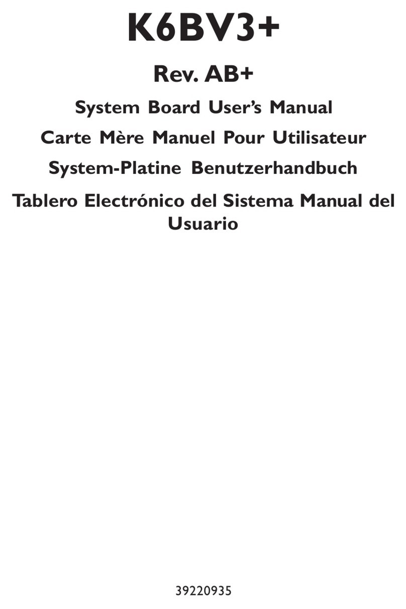 DFI K6BV3+ User manual