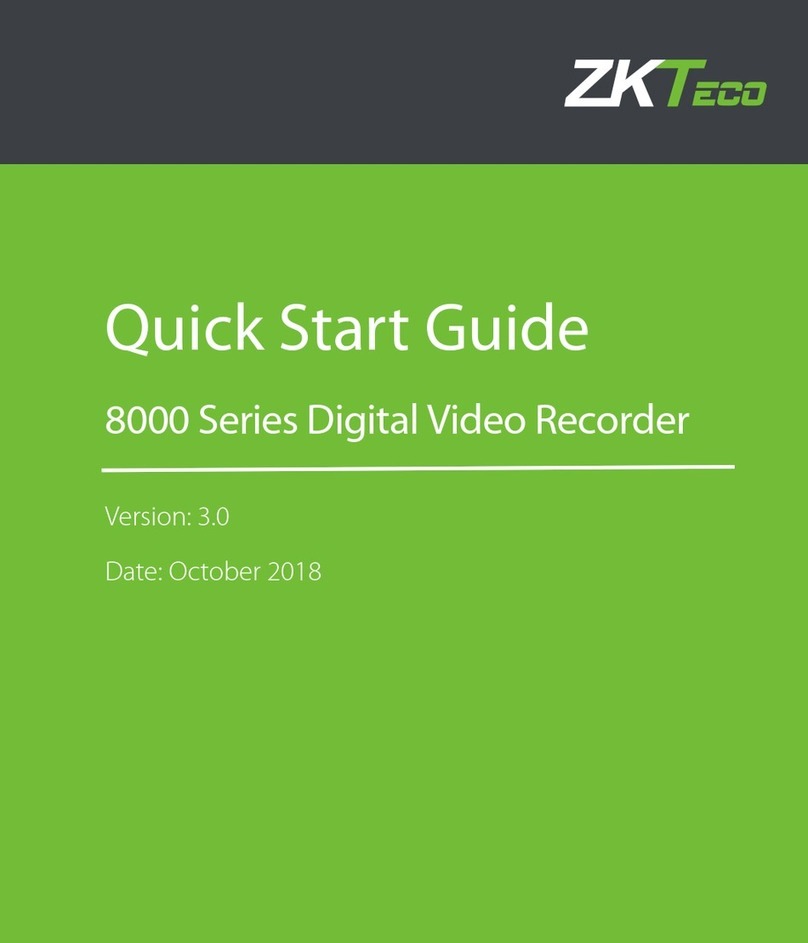 ZKTeco 8000 Series quick start guide