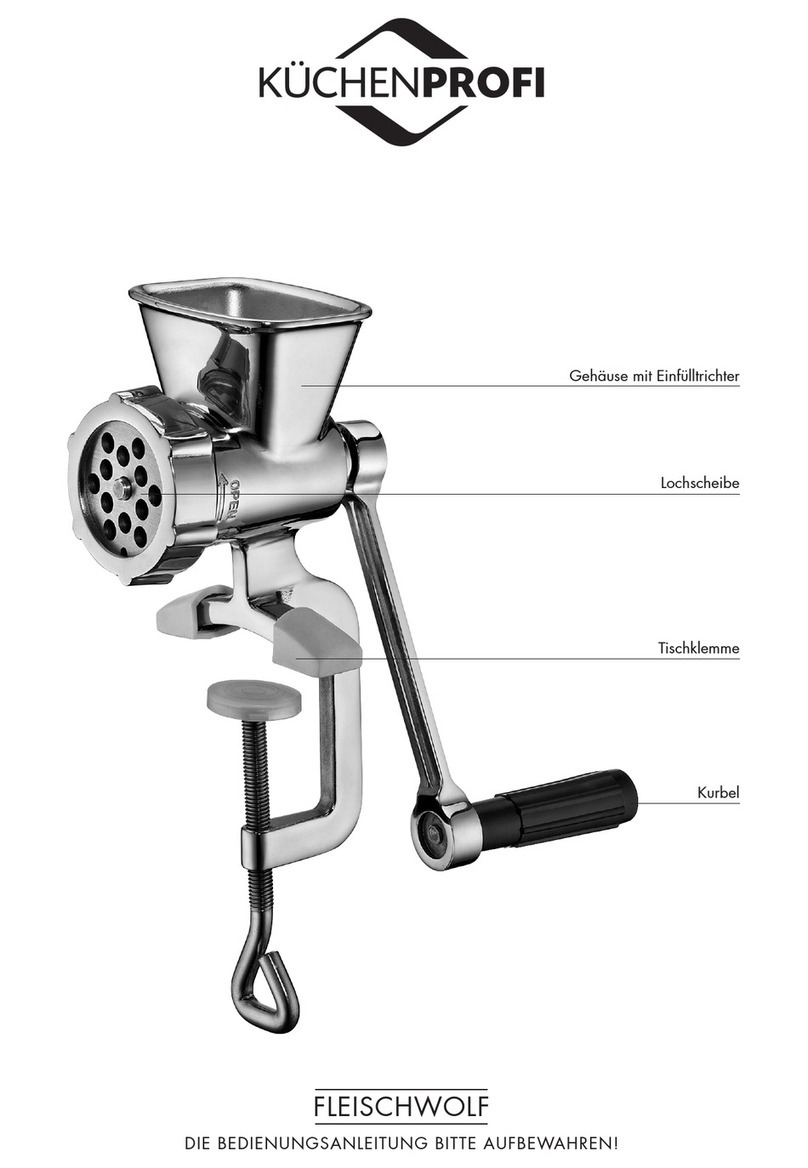 Küchenprofi Meat Mincer user guide