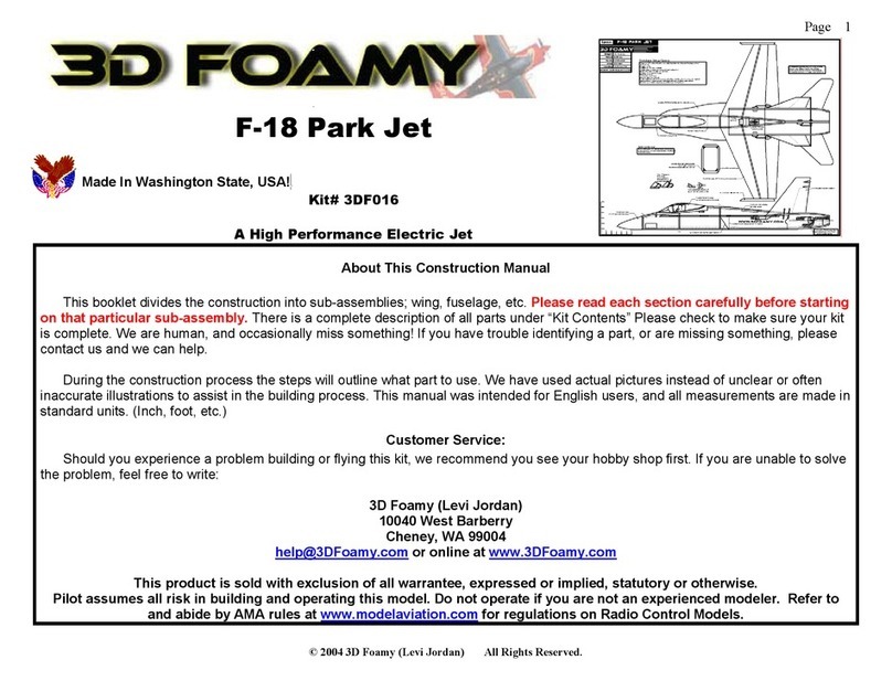3D Foamy 3DF016 instructions
