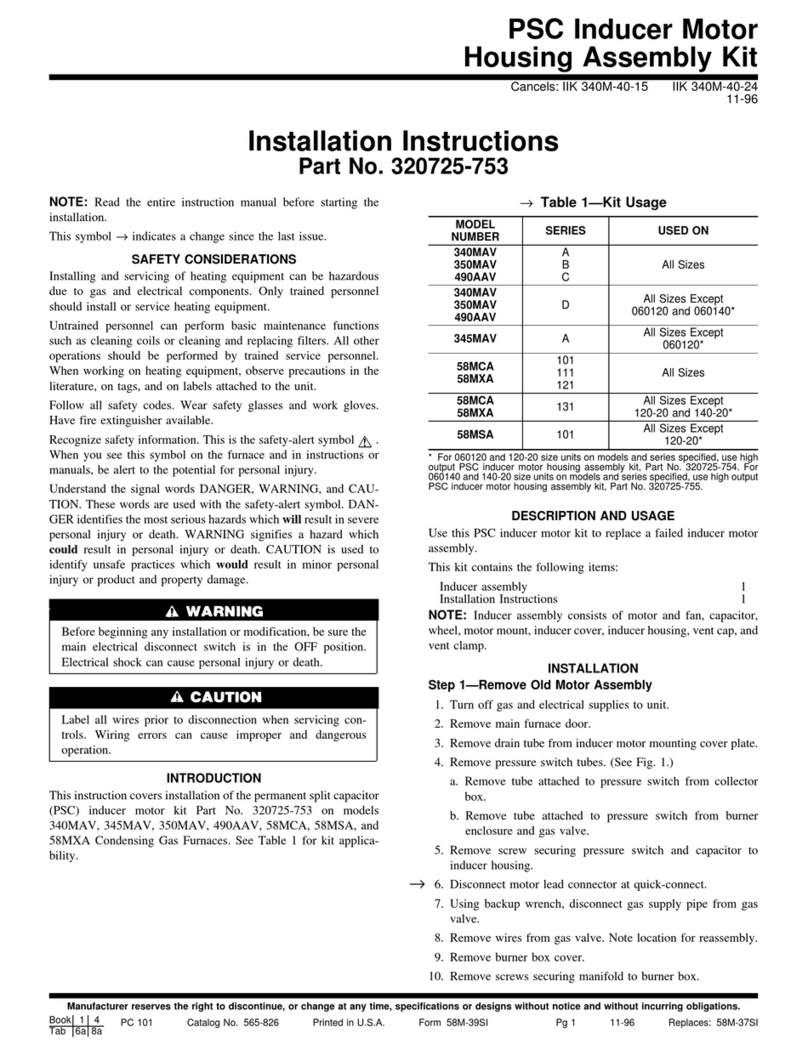Packard 320725-753 installation instructions