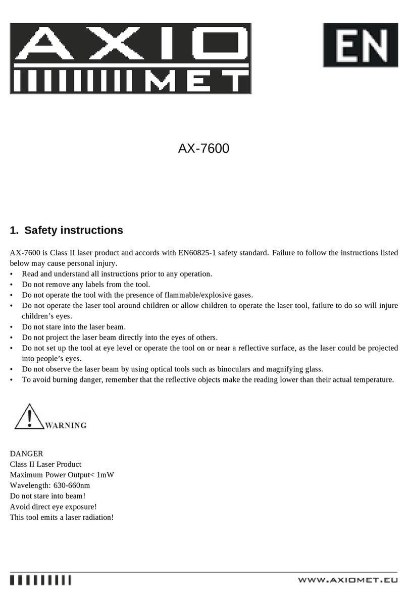 Axio MET AX-7600 User manual