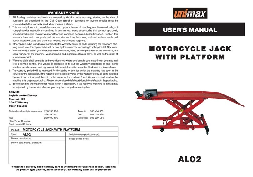 Unimax AL02 user manual