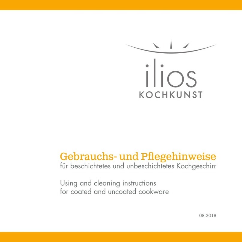 ilios Kochkunst 227798600 Using and cleaning instructions ilios Kochkunst 227798600 Using and cleaning instructions