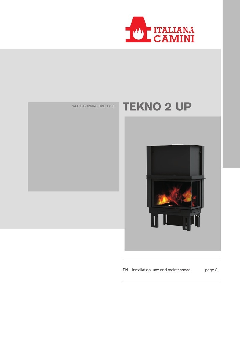 Italiana Camini TEKNO 2 UP Installation, use and maintenance