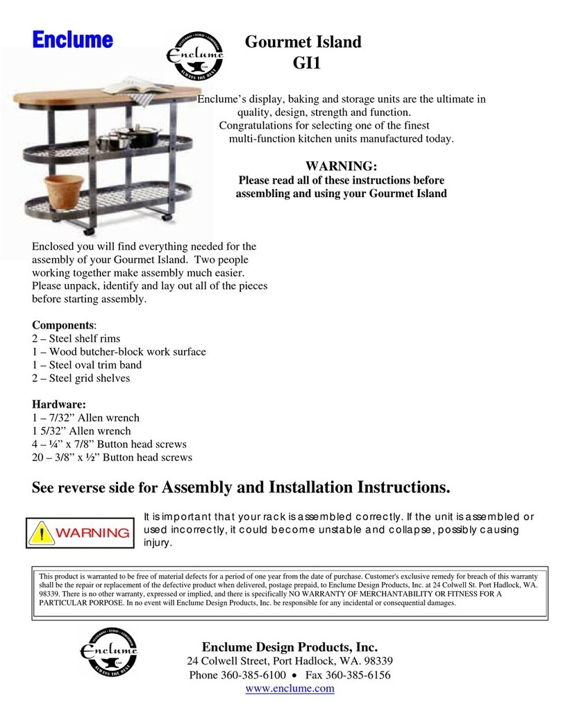 Enclume Gourmet Island GI1 User manual