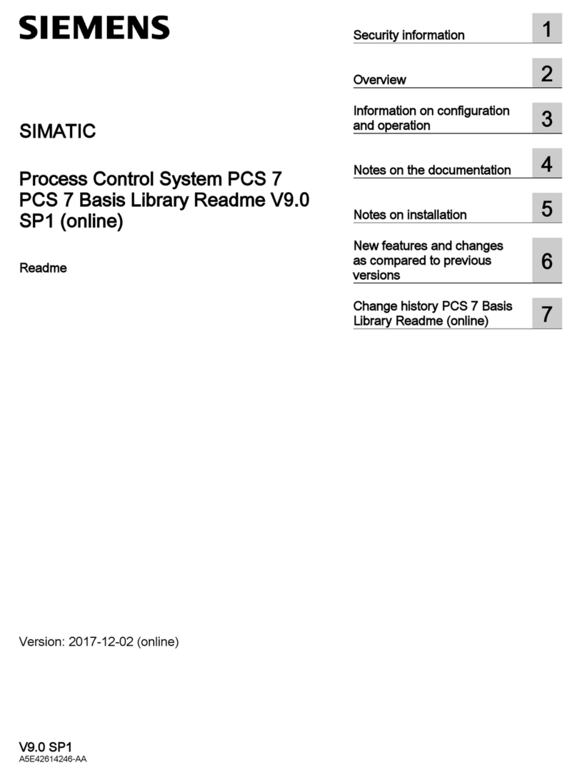 Siemens SIMATIC PCS 7 Instruction sheet