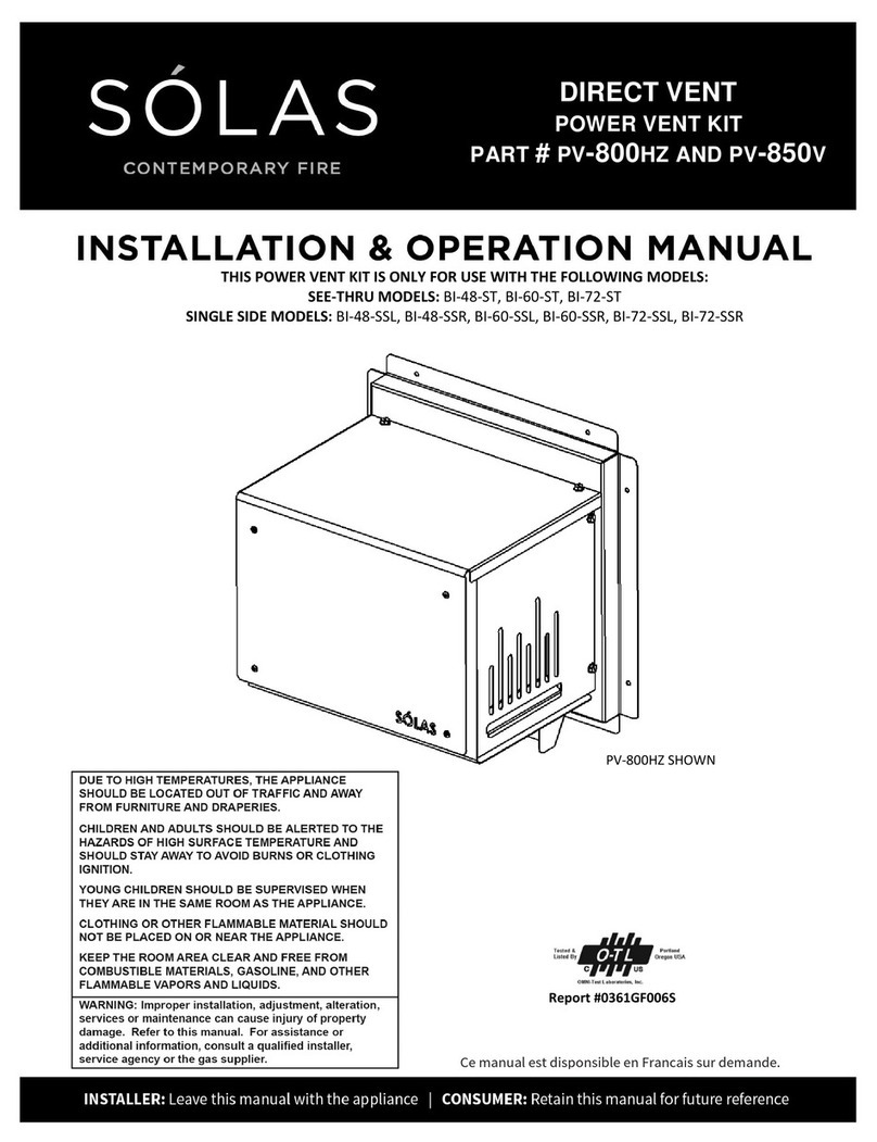 Solas PV-800HZ Installation & operation manual