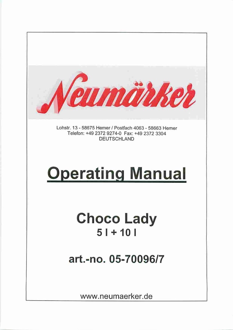 Neumaerker Choco Lady 5 l operating manual
