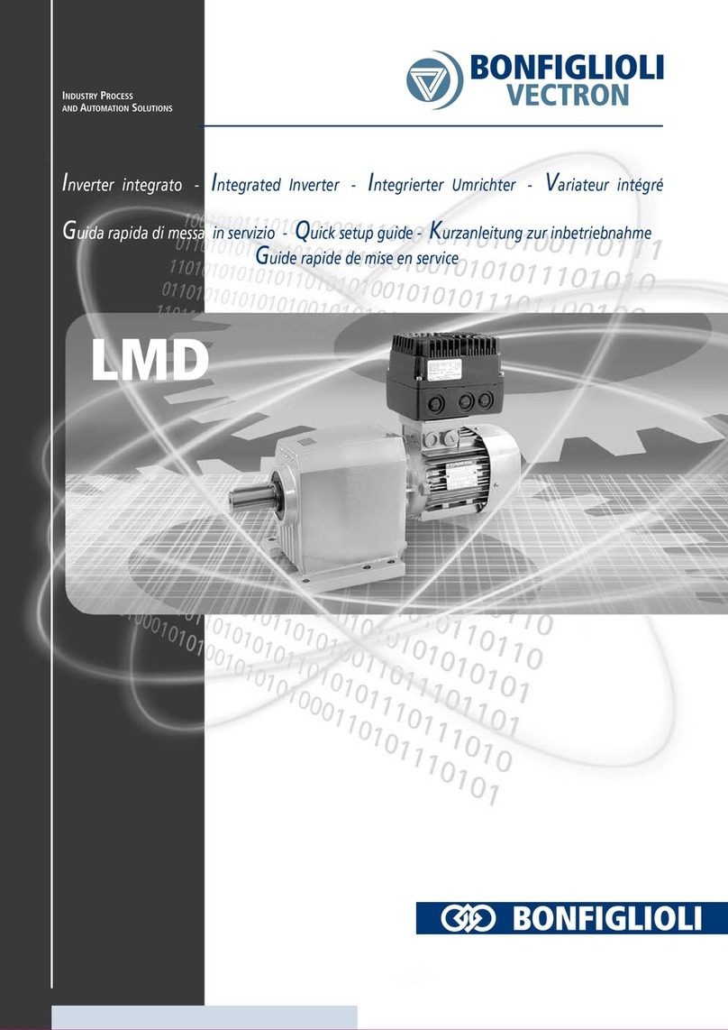 BONFIGLIOLI Vectron LMD Series Quick setup guide