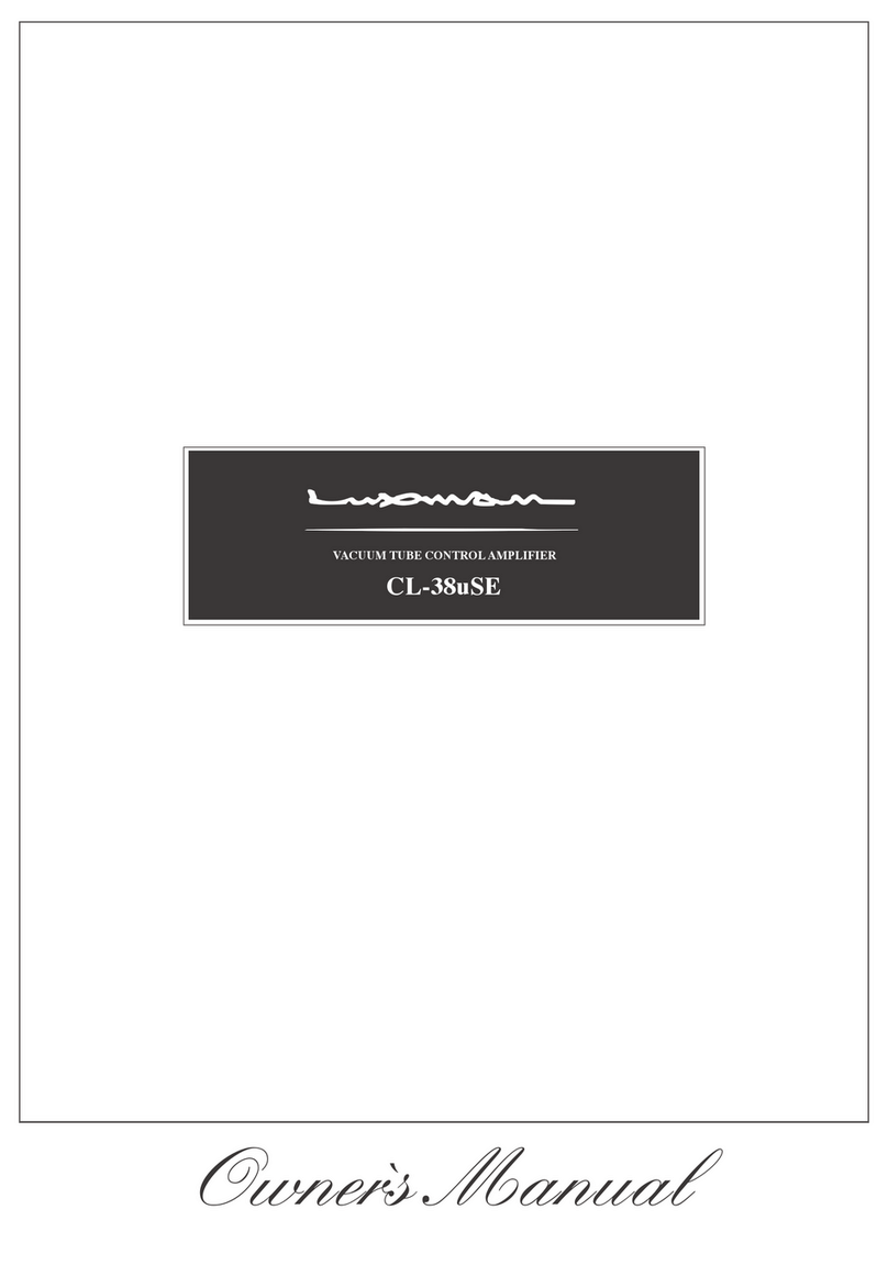 Luxman CL-38uSE owner's manual