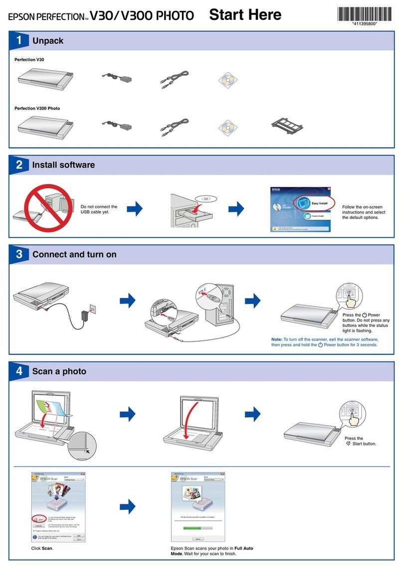 Epson Perfection V30 Instruction Manual