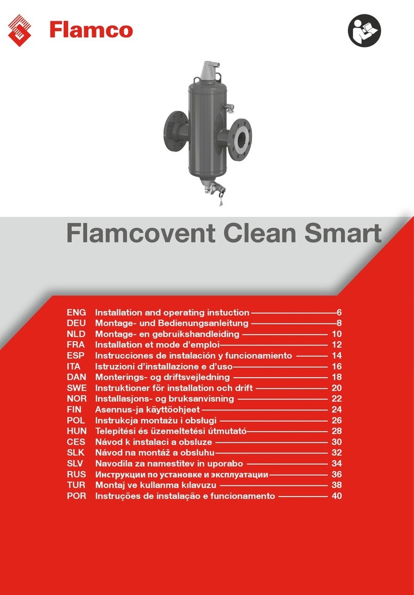 flamco Flamcovent Clean Smart Installation and operating instruction