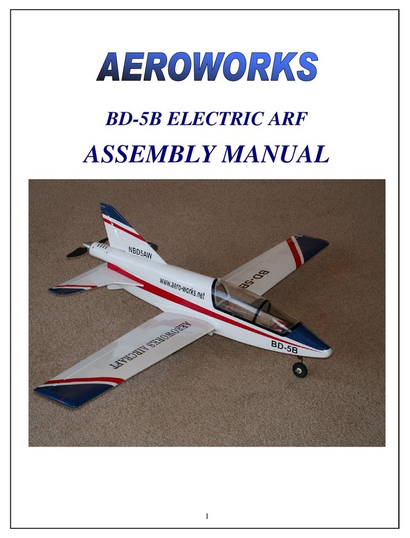 AeroWorks BD-5B ELECTRIC ARF Assembly manual