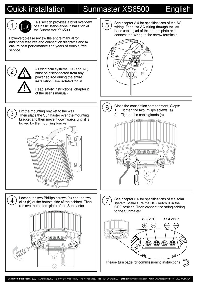 Sunmaster XS6500 Original operating instructions
