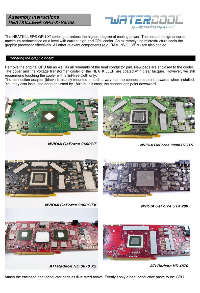 Watercool Heatkiller GPU-X2 Series Assembly instructions