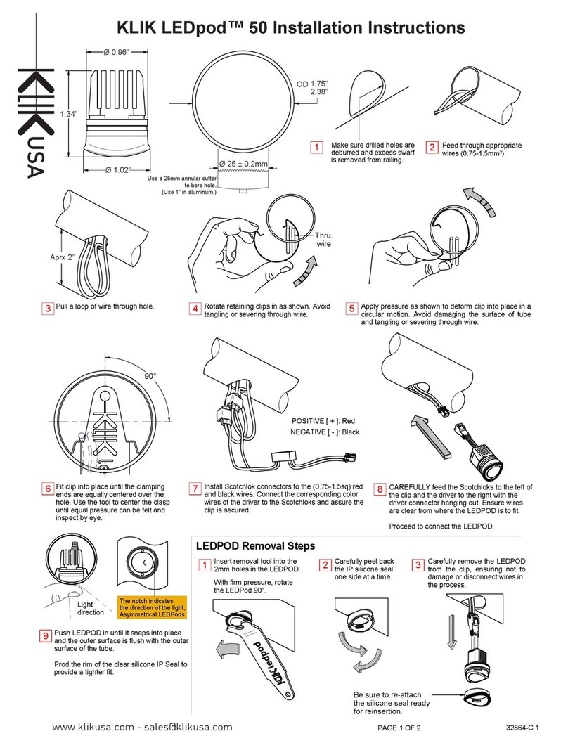 KLIK LEDpod 50 User manual