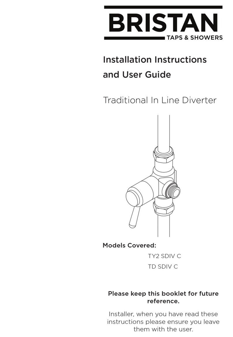 Bristan TY2 SDIV C Mounting instructions