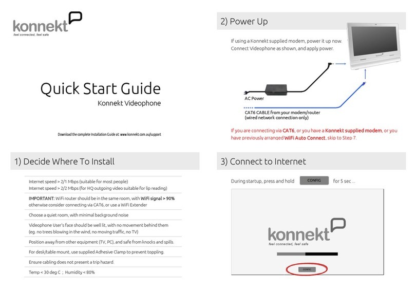 Konnekt Videophone quick start guide