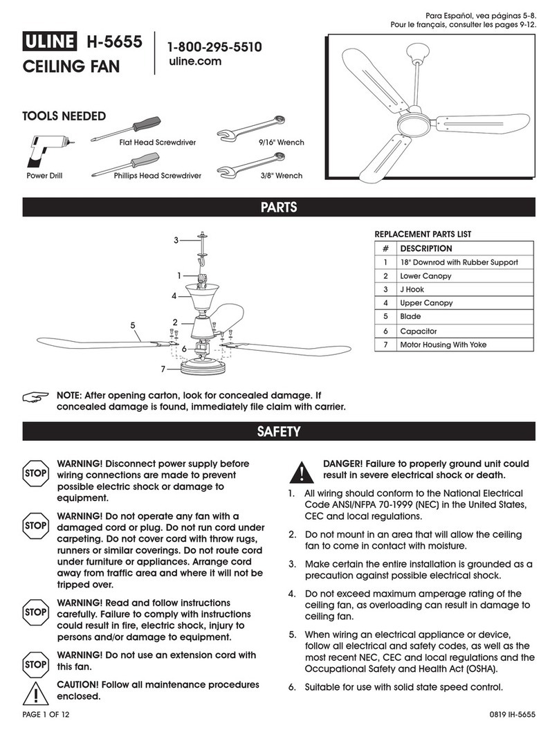 U-Line H-5655 User manual U-Line H-5655 User manual