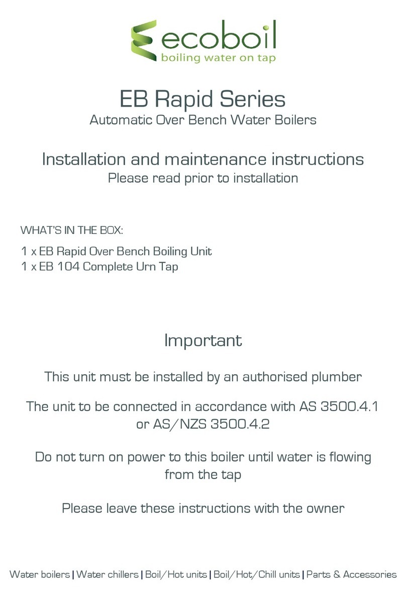 Ecoboil EB Rapid Series Installation and maintenance instructions