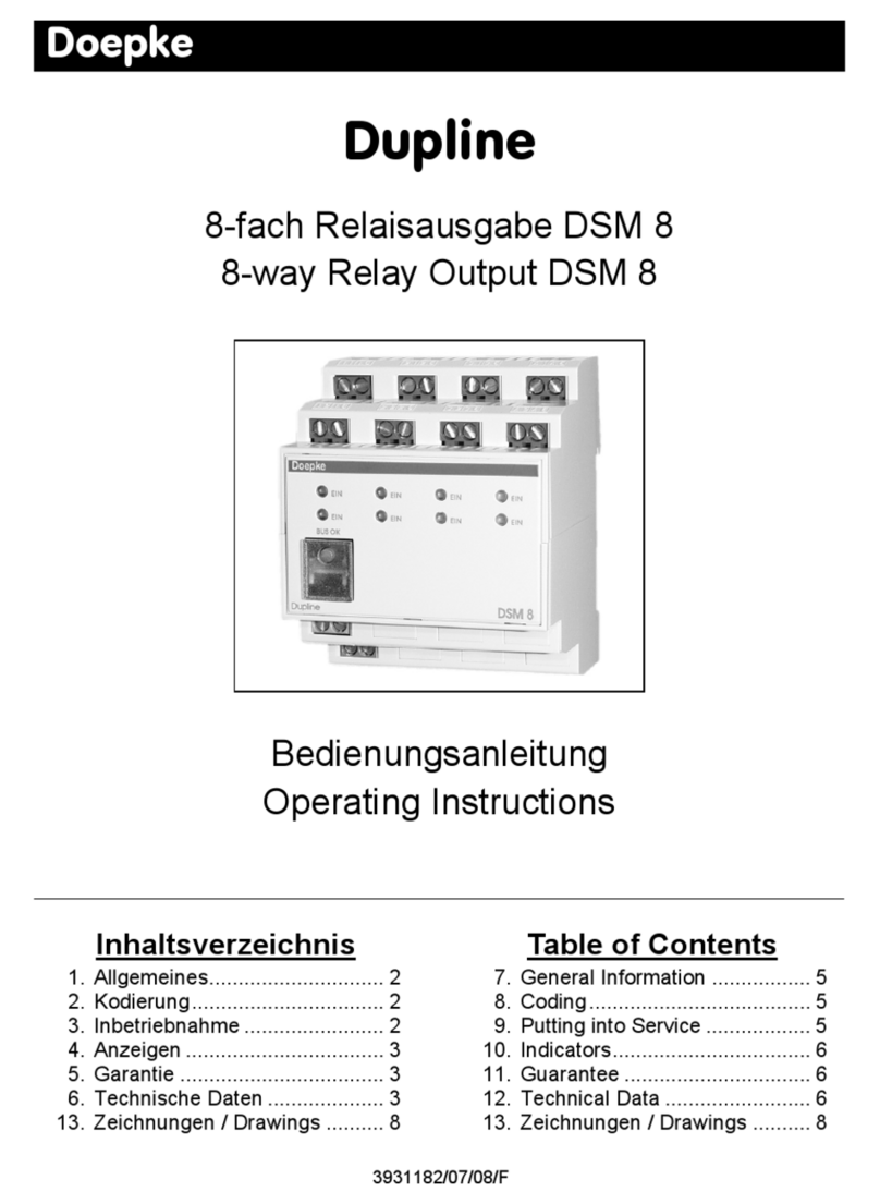 Doepke Dupline operating instructions