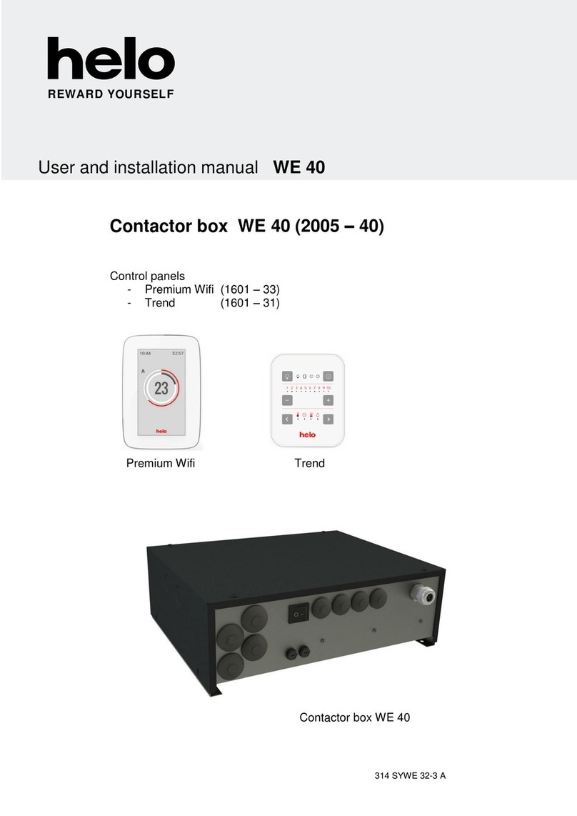 Helo WE 40 User and installation manual