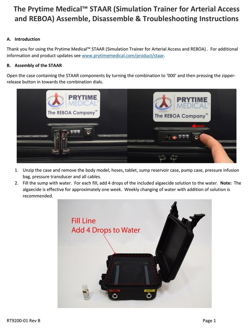 Prytime Medical STAAR Assemble, Disassemble & Troubleshooting Instructions