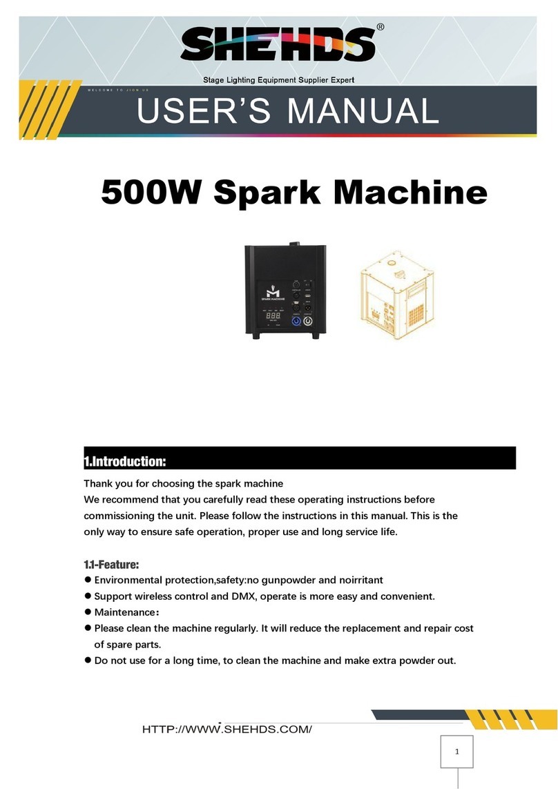 Shehds Spark Machine user manual