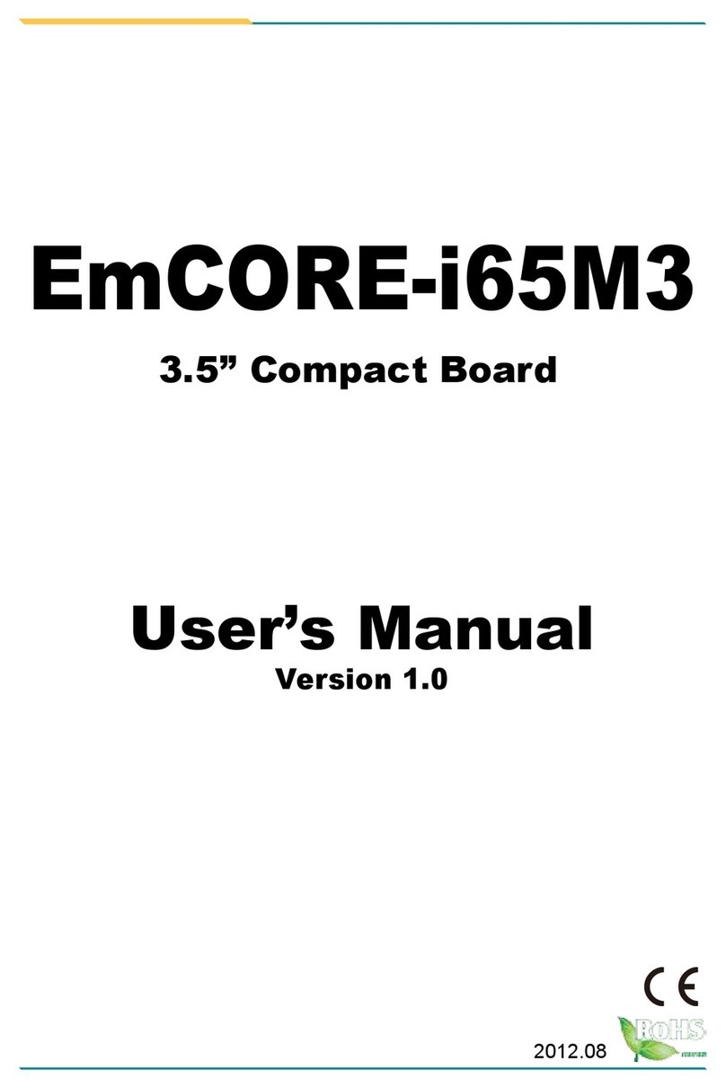 Arbor Technology EmCORE-i65M3 user manual