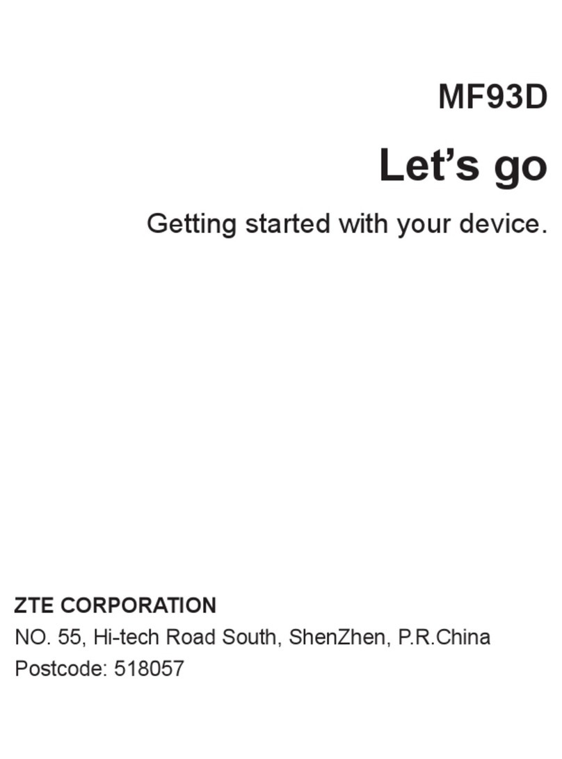 Zte MF93D User manual