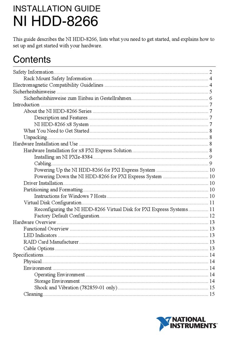 NI HDD-8266 User manual