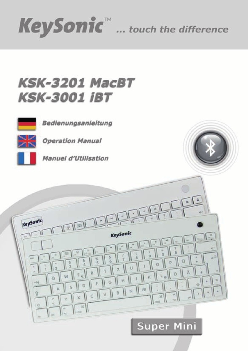 KeySonic KSK-3201 MACBT User manual