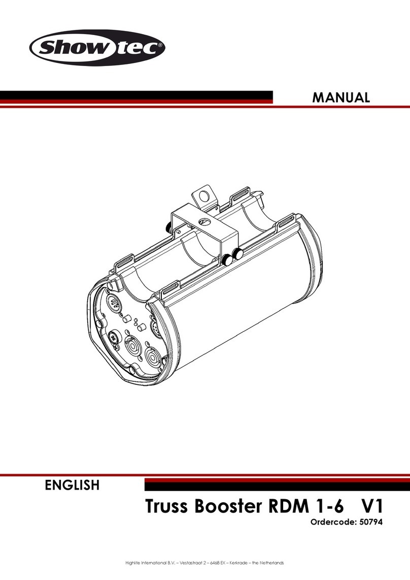 Show Tec Truss Booster RDM 1-6 manual