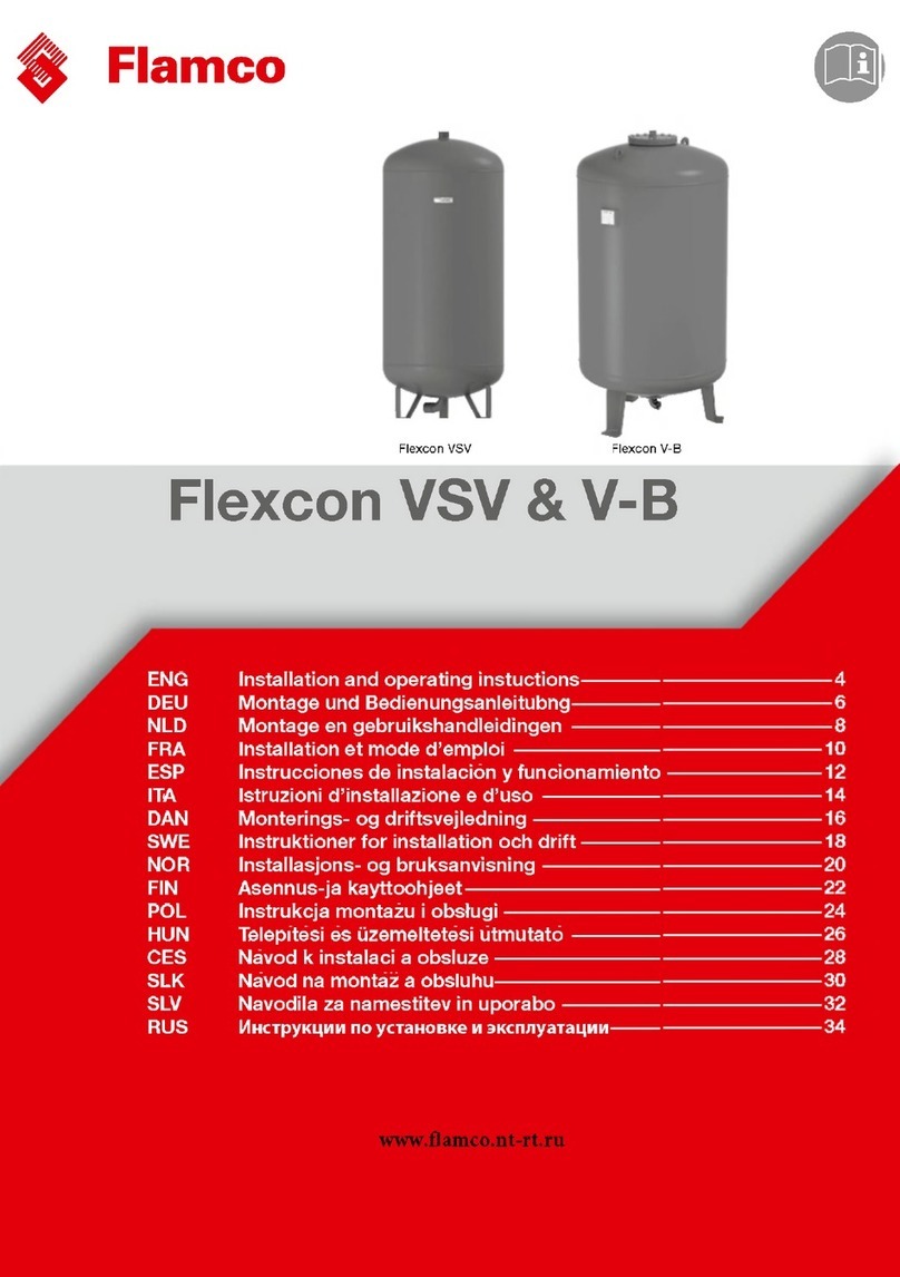 flamco Flexcon VSV Installation and operating instructions