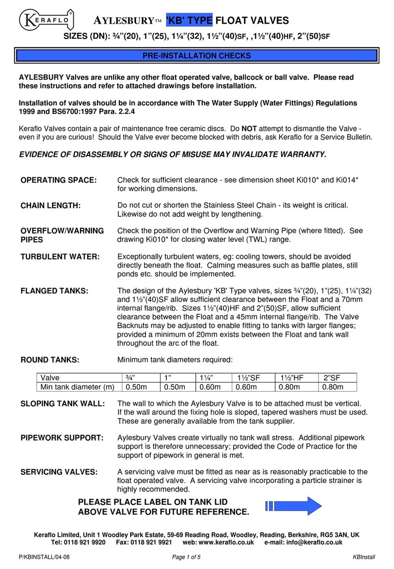 KERAFLO AYLESBURY KB Series User manual