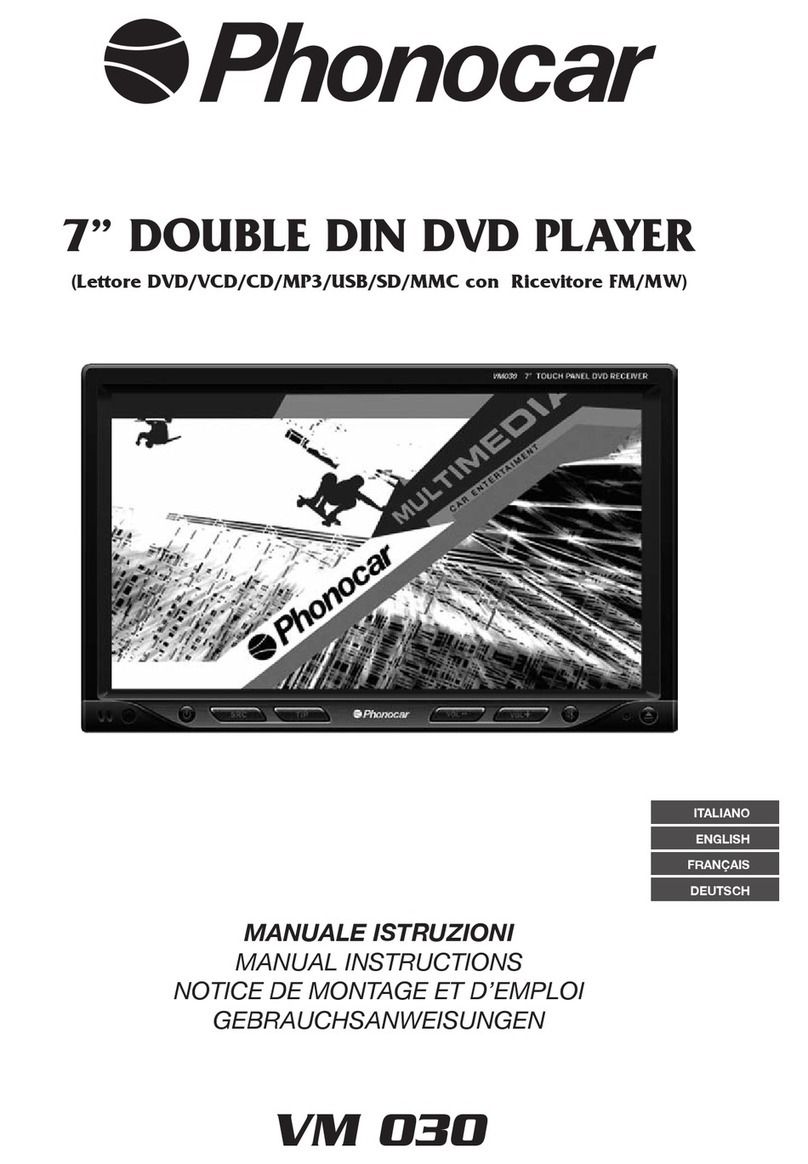 Phonocar VM 030 Manual instructions