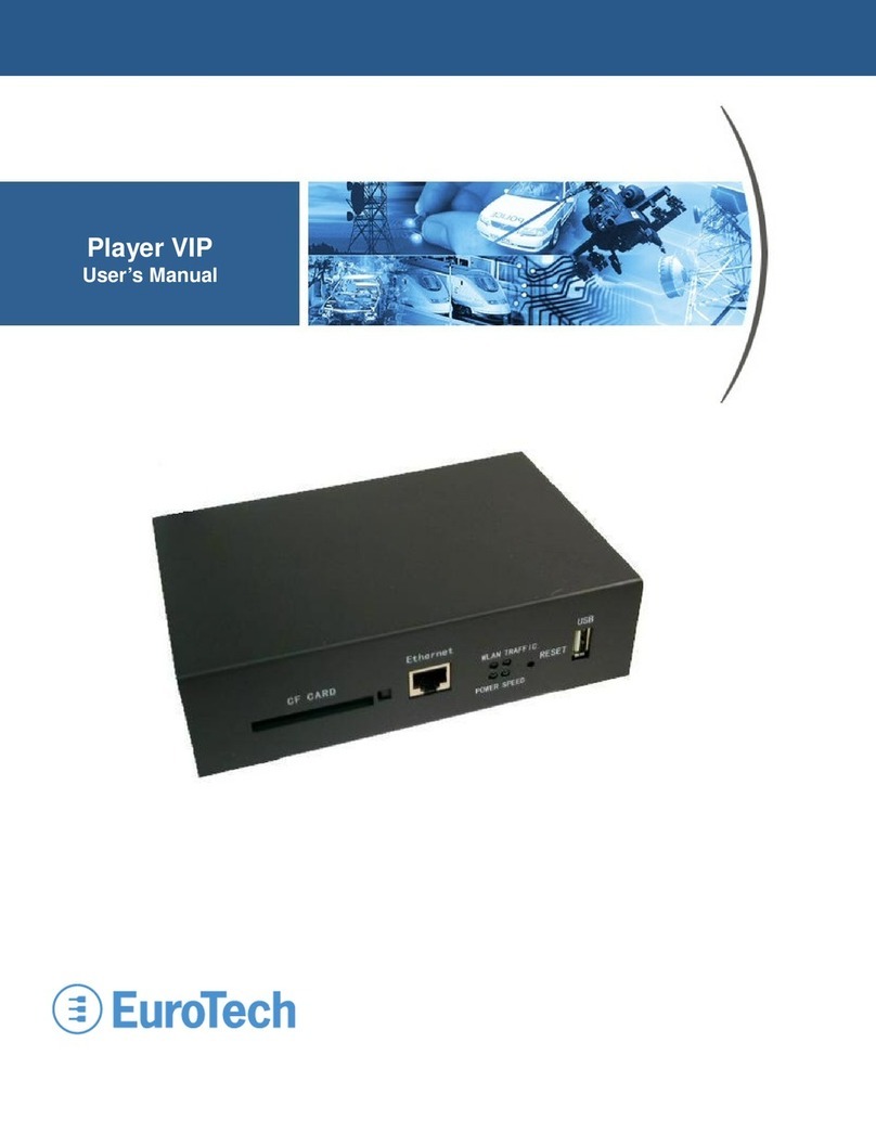 Eurotech Player VIP user manual