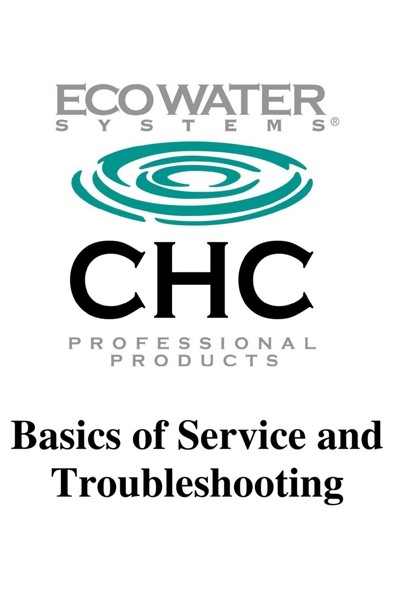 EcoWater CHC Series Service and troubleshooting guide EcoWater CHC Series Service and troubleshooting guide