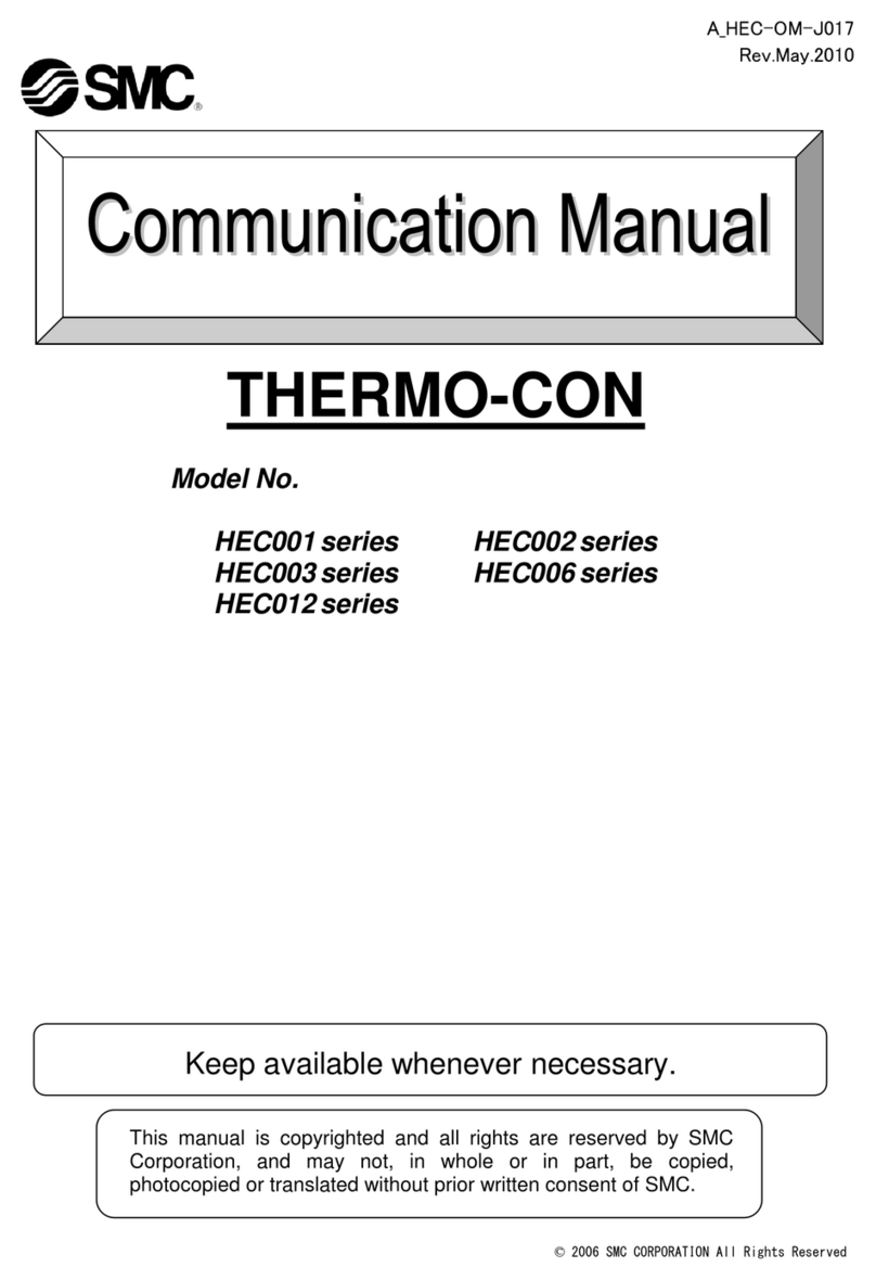 SMC Networks THERMO-CON HEC001 Series Communications manual