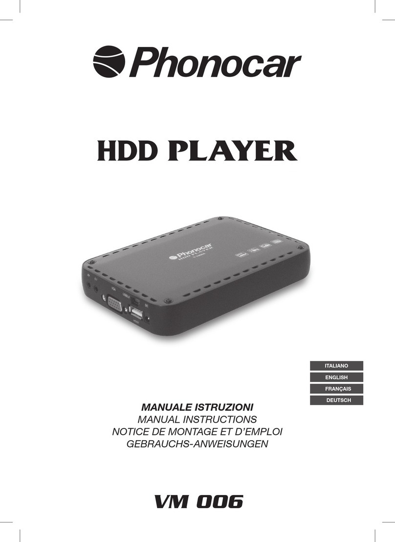 Phonocar VM 006 Manual instructions