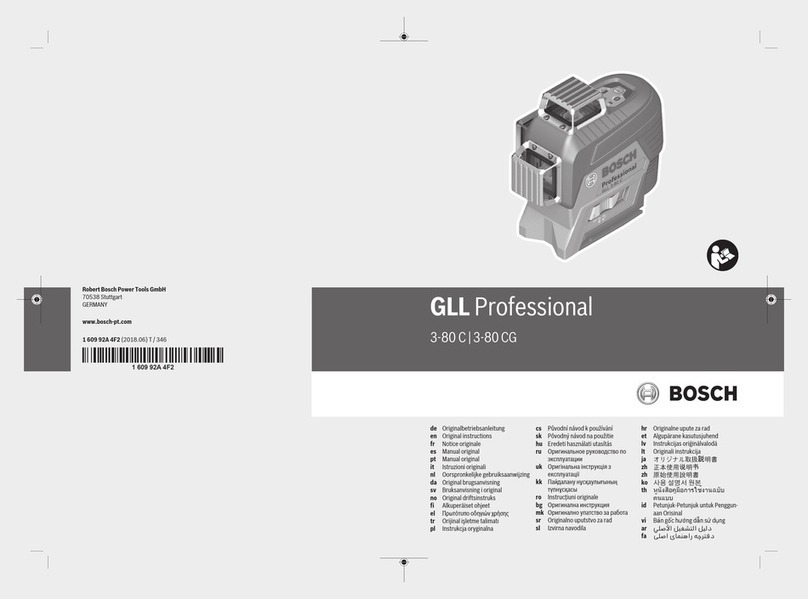 Bosch GLL Professional 3-80 C User manual