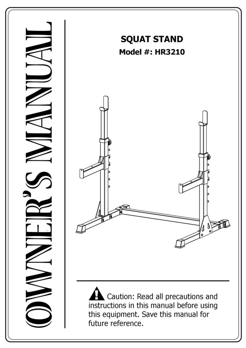 Pivot Fitness HR3210 owner's manual