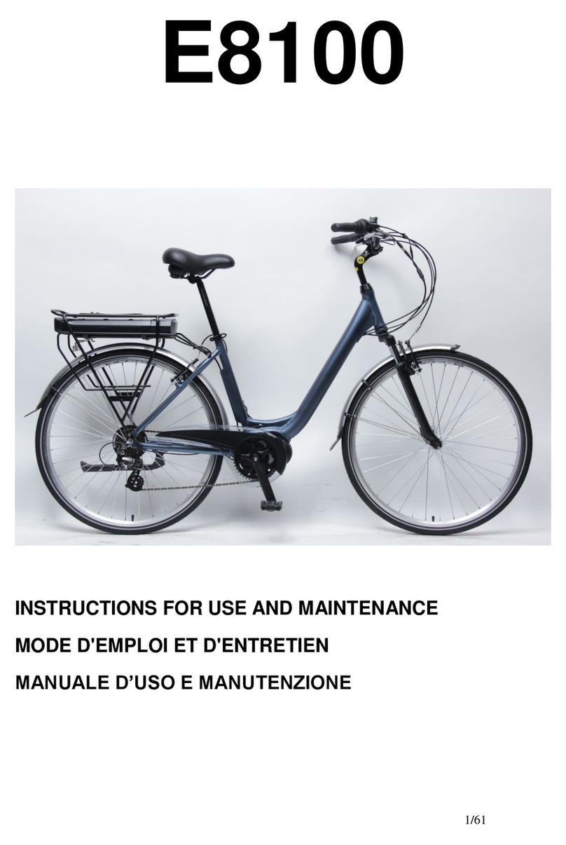 Denver Orus E-Times City 8000HM-X7 Instructions for use and maintenance