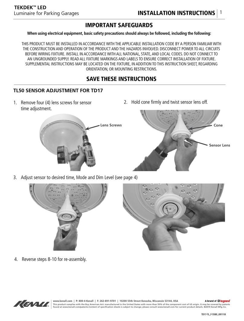 kenall TEKDEK LED TL50 User manual