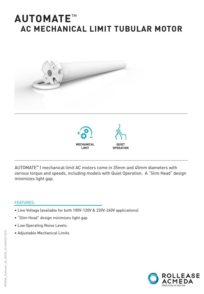 rollease acmeda AUTOMATE Installation manual